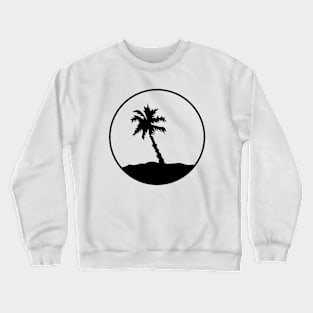 Palm tree on island Crewneck Sweatshirt